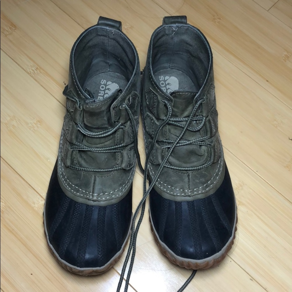Sorry Out n About Bootie olive Green, size 7